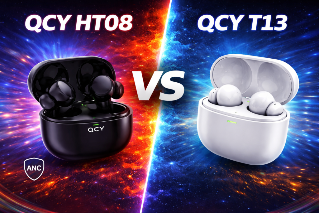 🎧 QCY HT08 vs QCY T13: Qual é melhor em 2026?