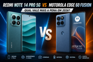 ⚔️ Redmi Note 14 Pro 5G vs Motorola Edge 60 Fusion: Qual Vale Mais a Pena em 2026?