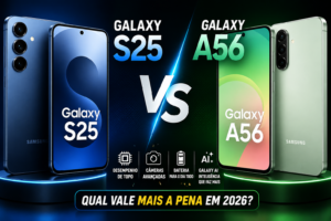 🥇 Samsung Galaxy S25 vs Galaxy A56: Qual Vale Mais a Pena em 2026?